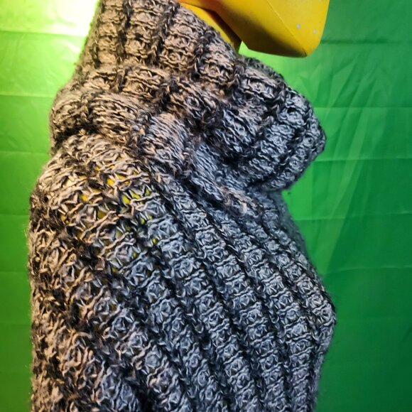 Vero moda denim wool turtle neck winter gray women sweater Small fall - Picture 5 of 16